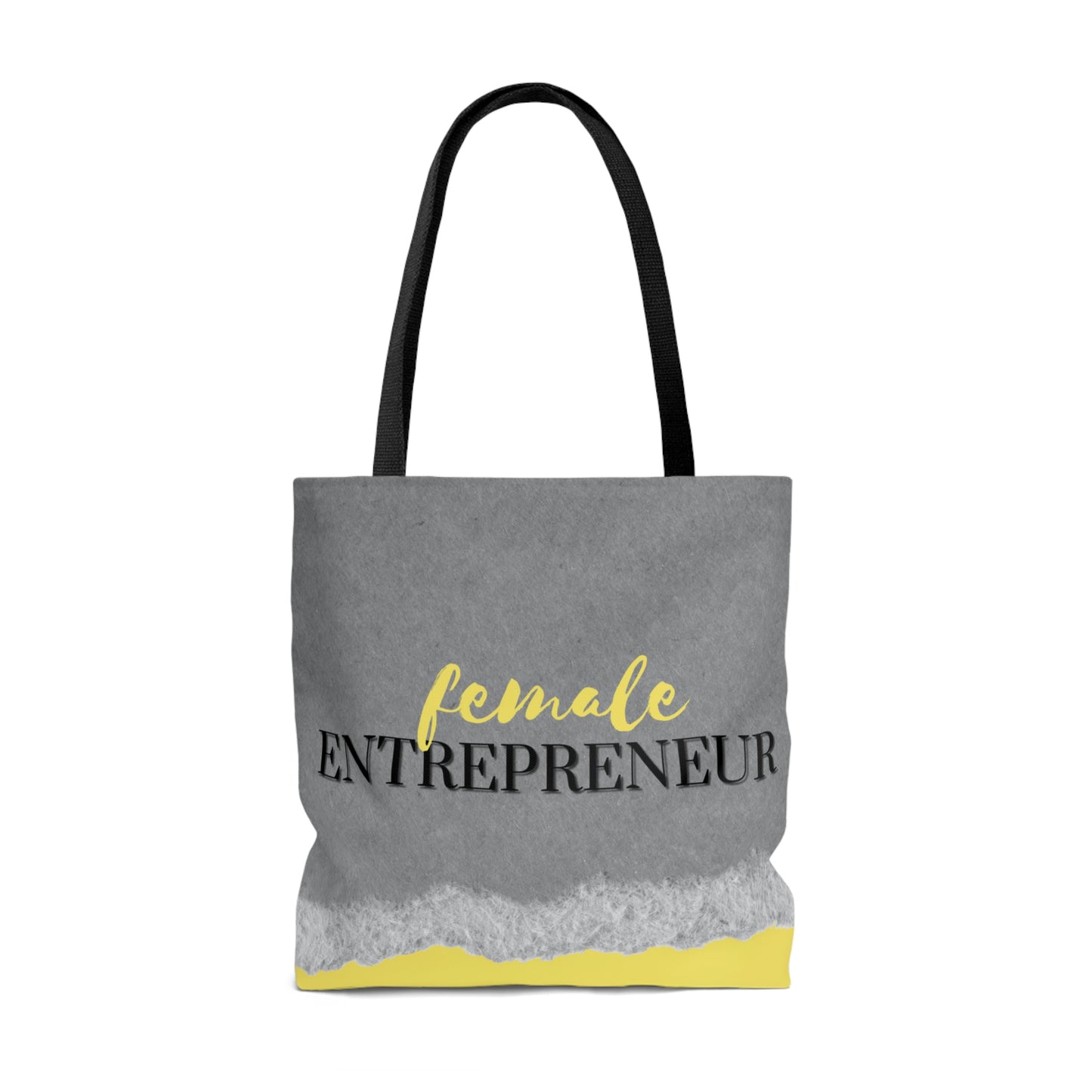 Female Entrepreneur (Yellow and Gray) Tote Bag