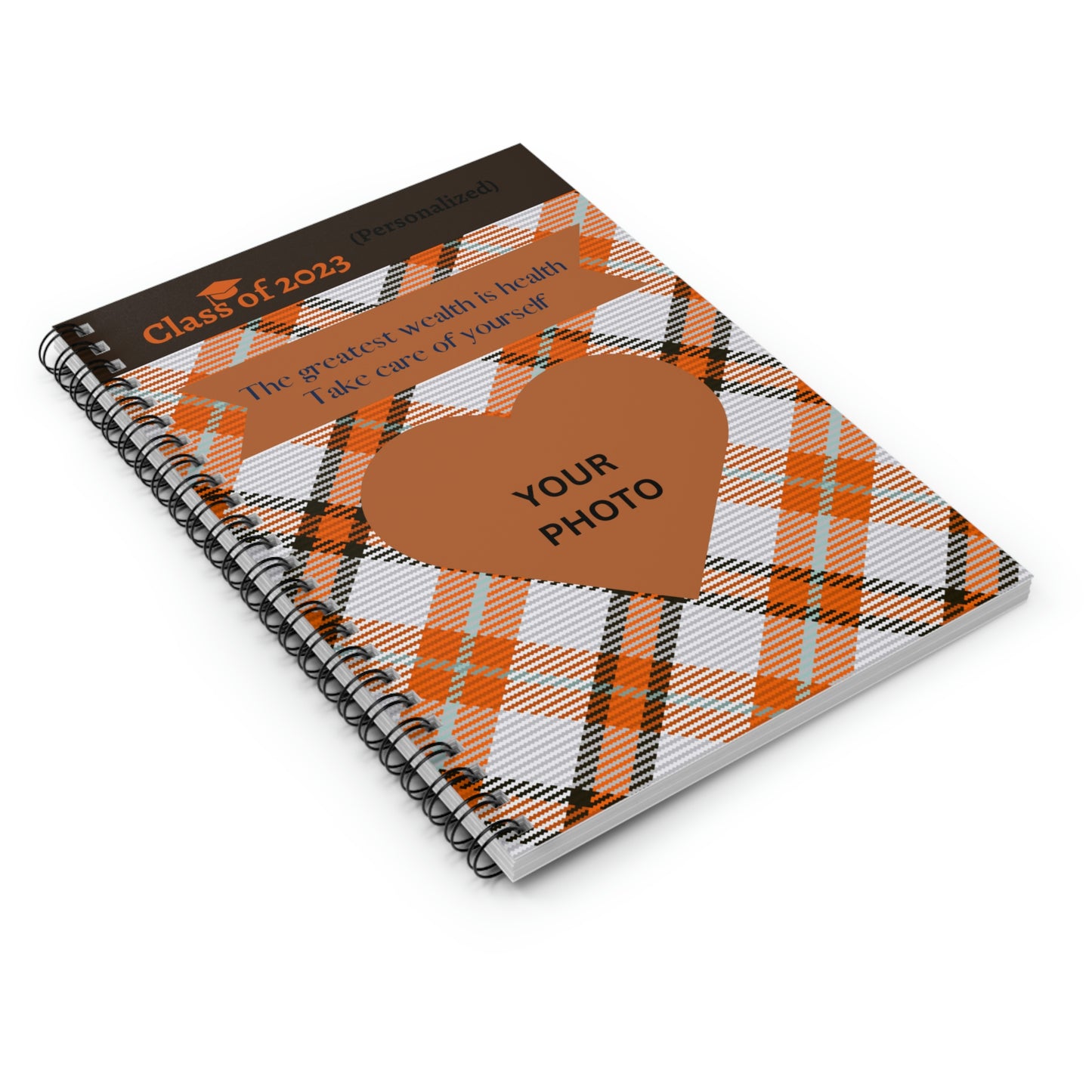 Class of 2023 Graduate Journal - (Asian Young Man 1) Ruled Line - (PERSONALIZED)