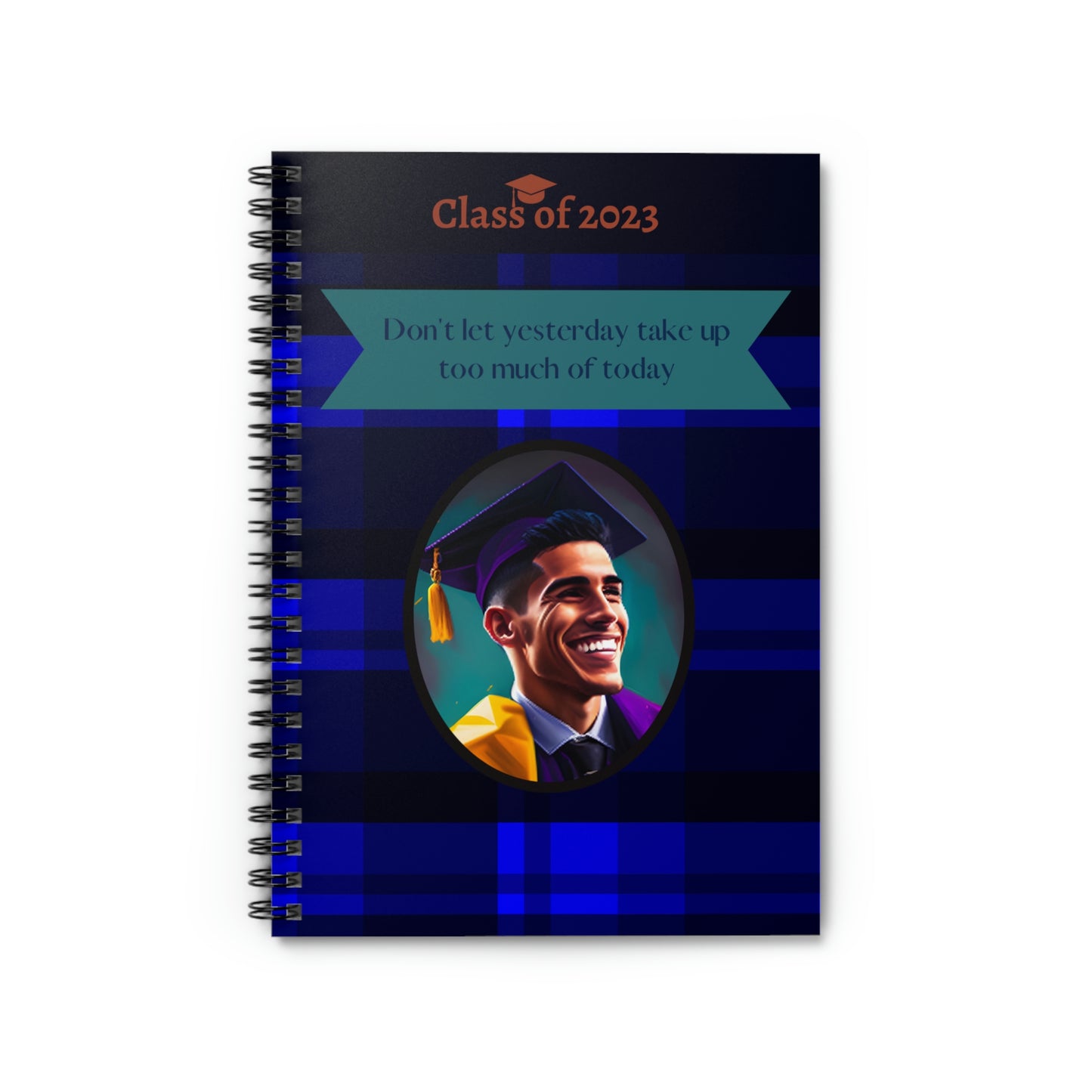 Class of 2023 Graduate Journal - (Latino Young Man 1) - Ruled Line