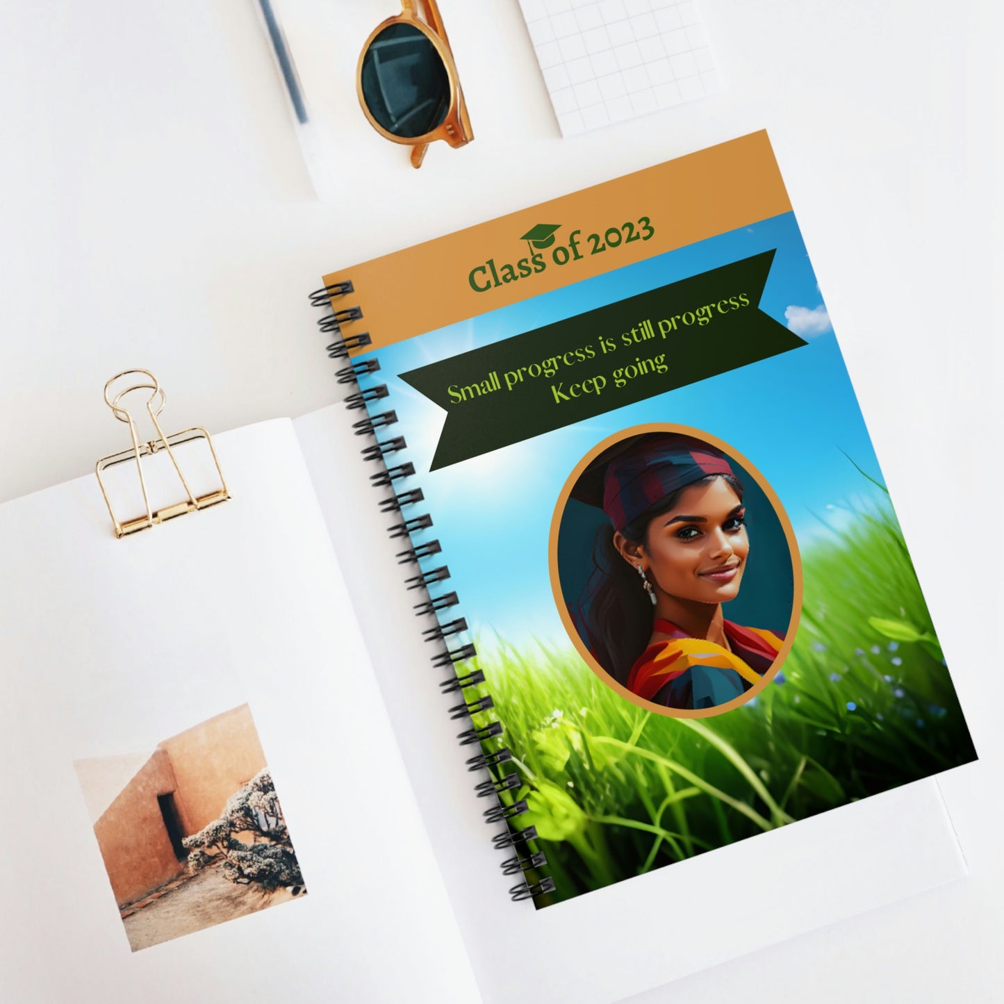 Class of 2023 Graduate Journal - (Indian Young Lady 2) - Ruled Line