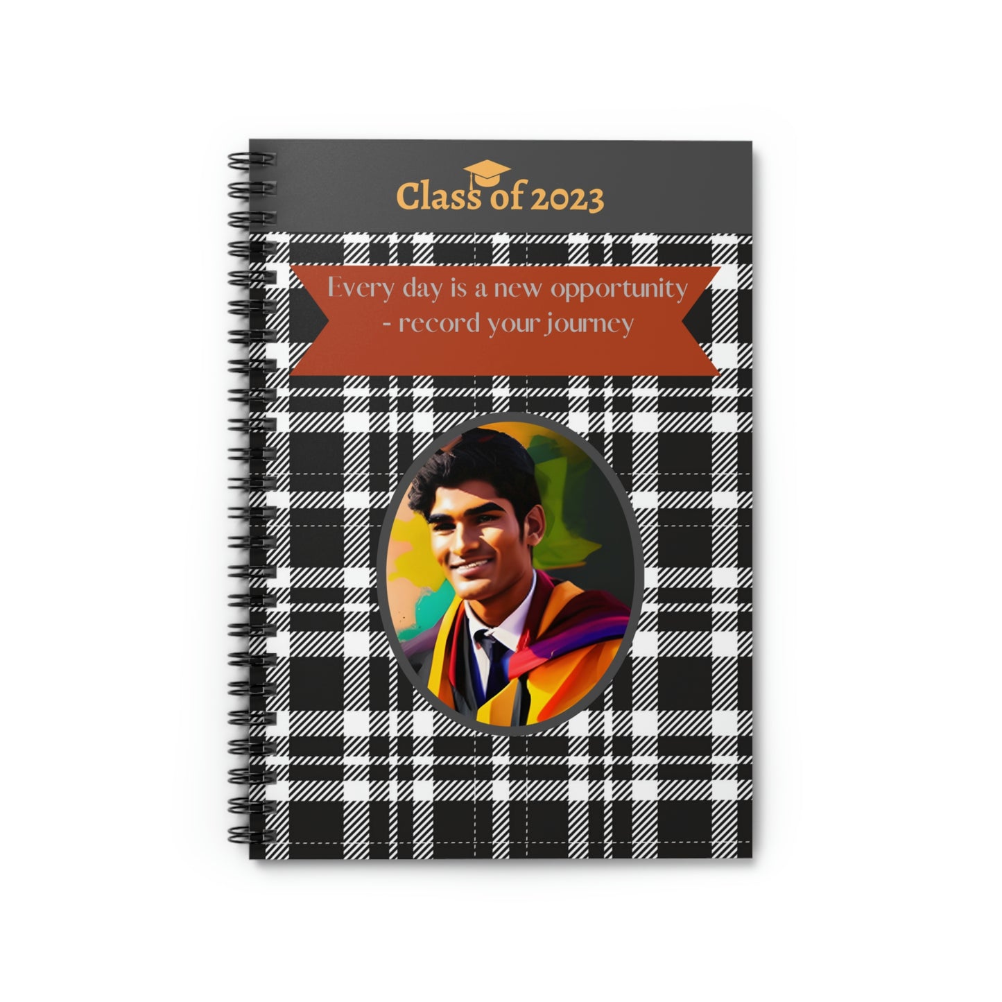 Class of 2023 Graduate Journal - (Indian Young Man 2) - Ruled Line
