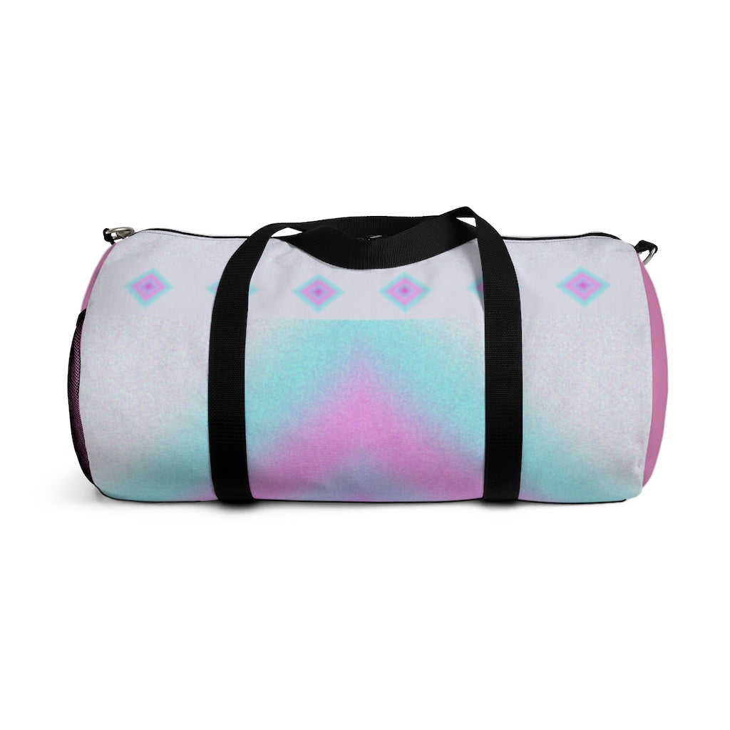 Pink and Blue Diamond Girl Duffel Bag