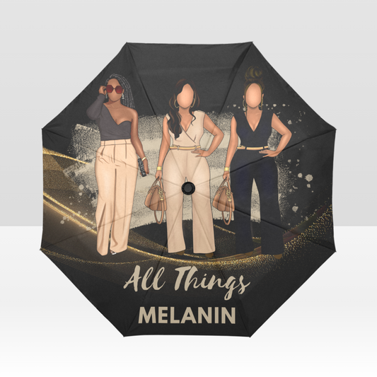 All Things Melanin (ATM Collection - Ladies in brown and black) Umbrella