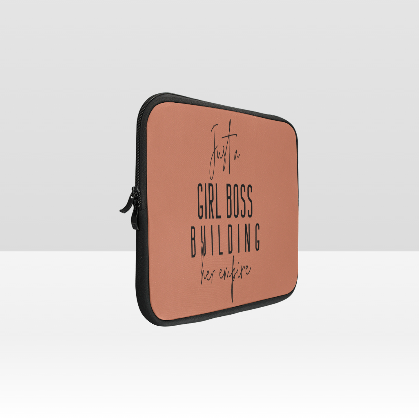 Just A Girl Boss Building Her Empire Laptop Sleeve - Blush