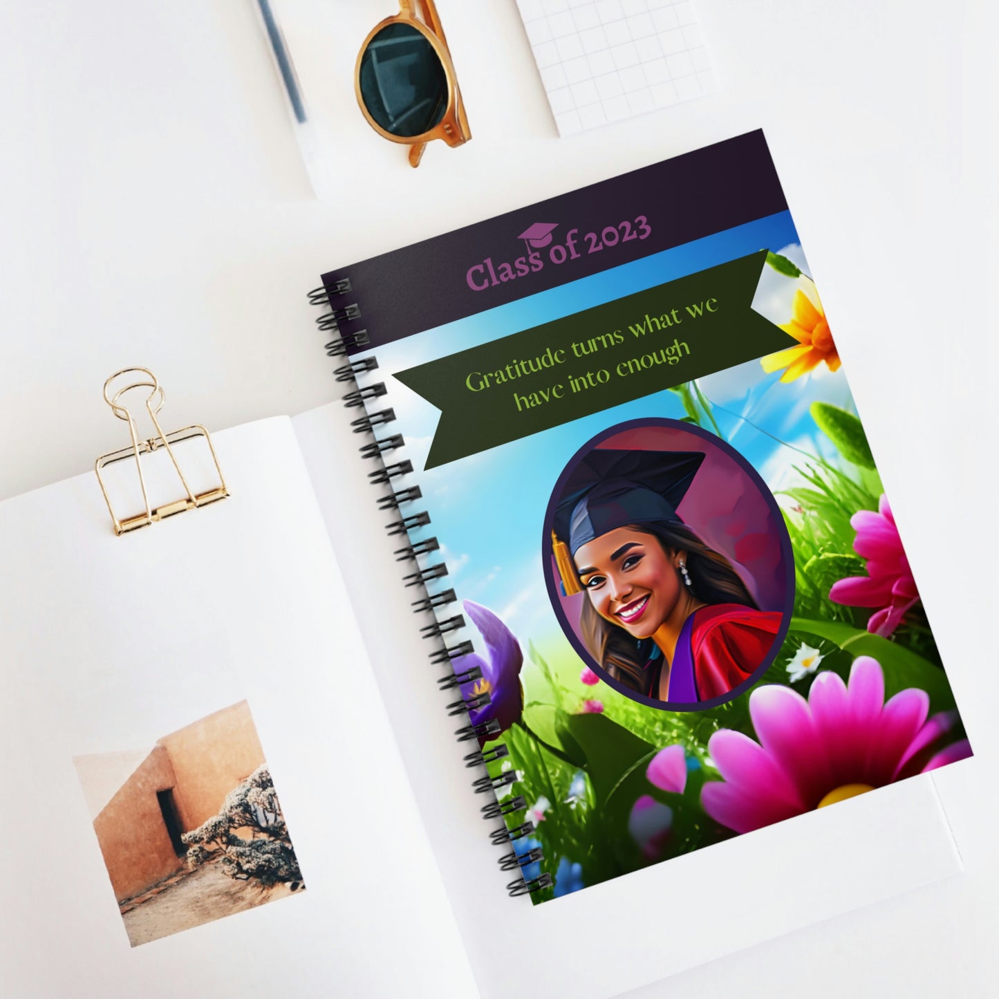 Class of 2023 Graduate Journal - (Latina Young Lady 1) - Ruled Line