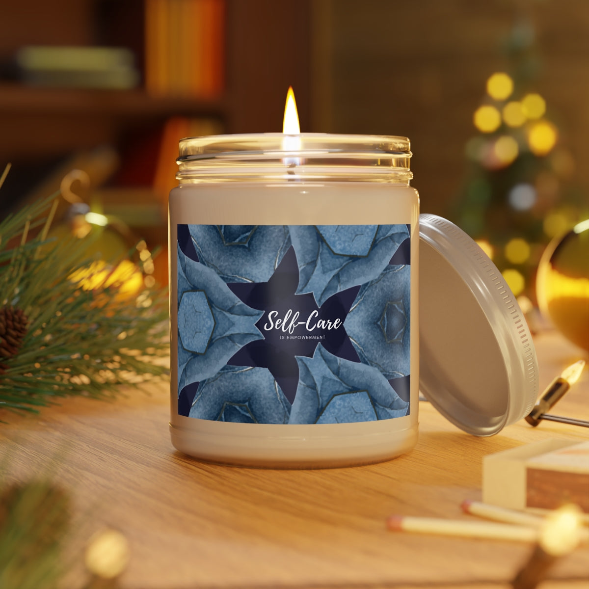 The Blues Self-Care Is Empowerment Candle
