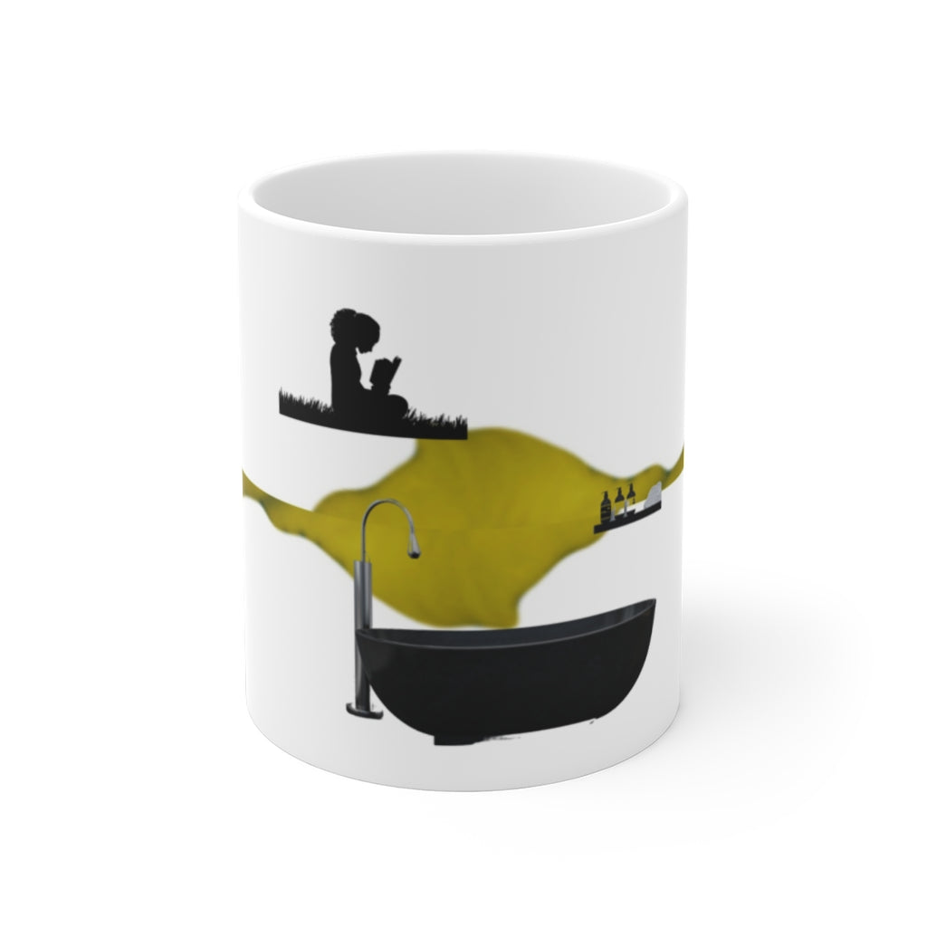 Self-Care (Yellow and Black) Ceramic Mugs (11oz / 15oz)