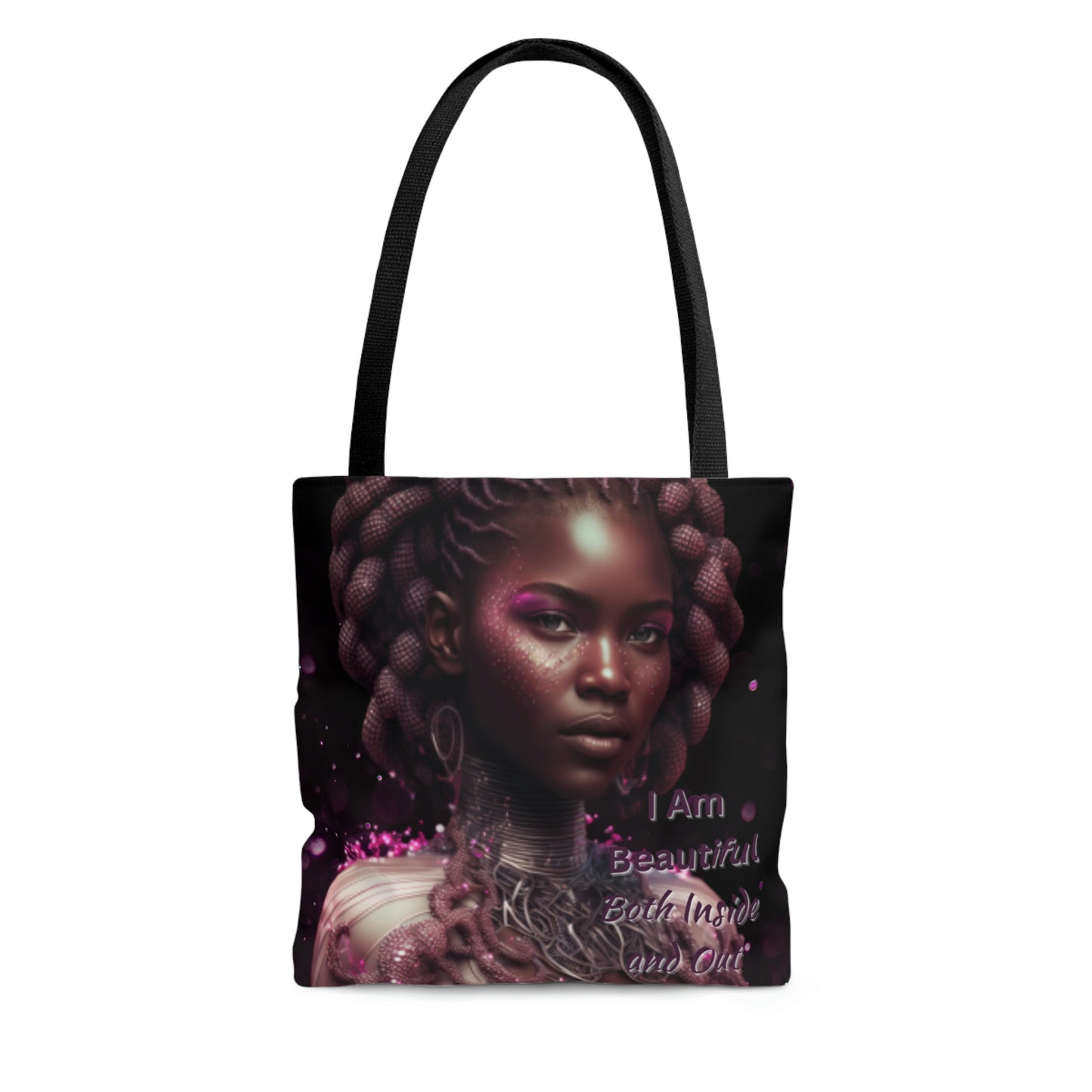 African Royalty Purples and Silvers Tote Bag
