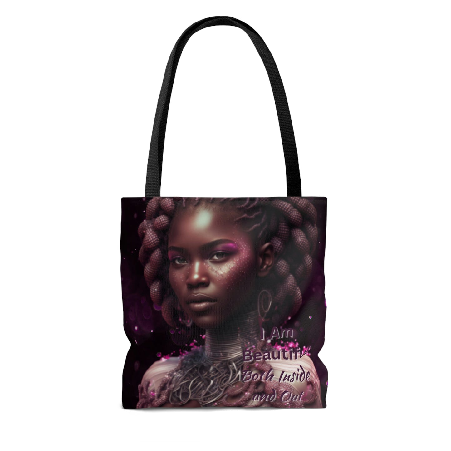 African Royalty Purples and Silvers Tote Bag