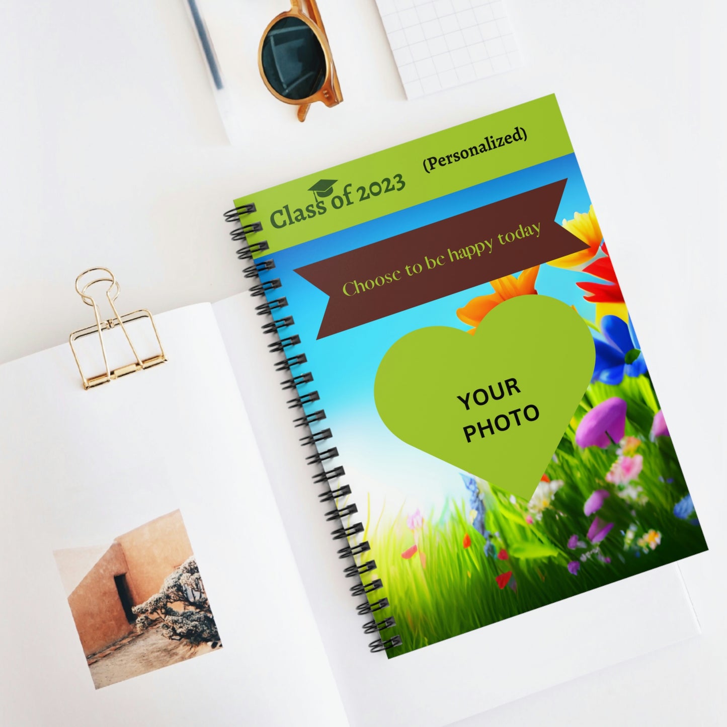 Class of 2023 Graduate Journal - (Indian Young Lady 2) Ruled Line - (PERSONALIZED)