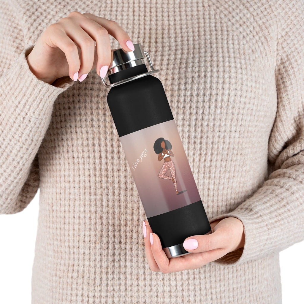 I Love Yoga Vacuum Insulated Bottle