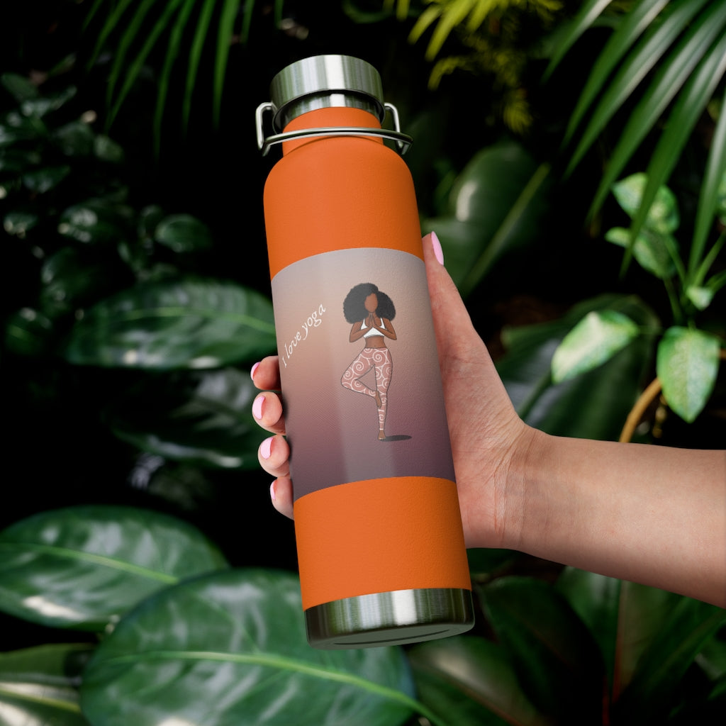 I Love Yoga Vacuum Insulated Bottle