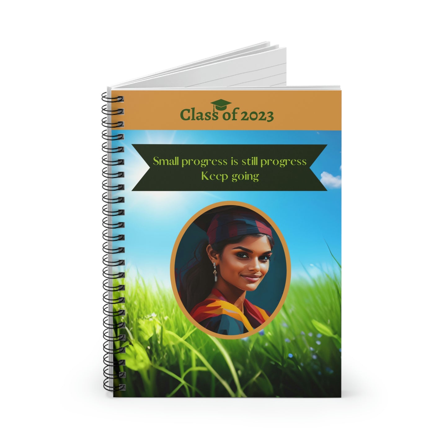 Class of 2023 Graduate Journal - (Indian Young Lady 2) - Ruled Line