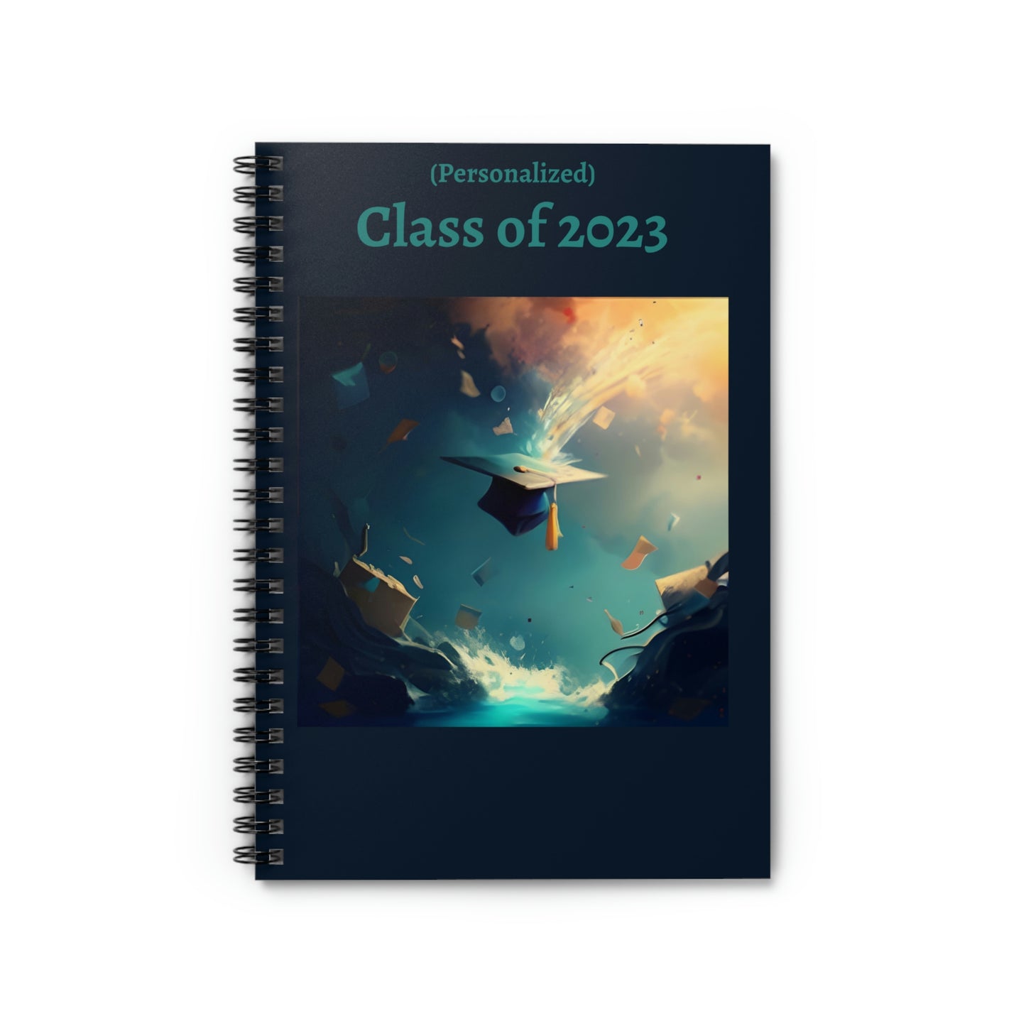 Class of 2023 Graduate Journal - Ruled Line (Cap and Blues) - (PERSONALIZED)