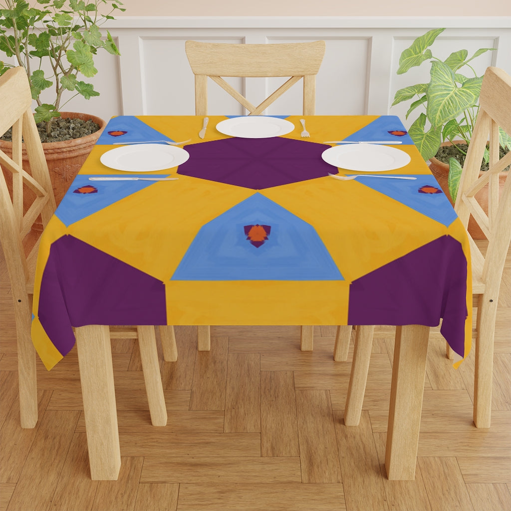 Kwanzaa Table Cloth (yellow/purple)