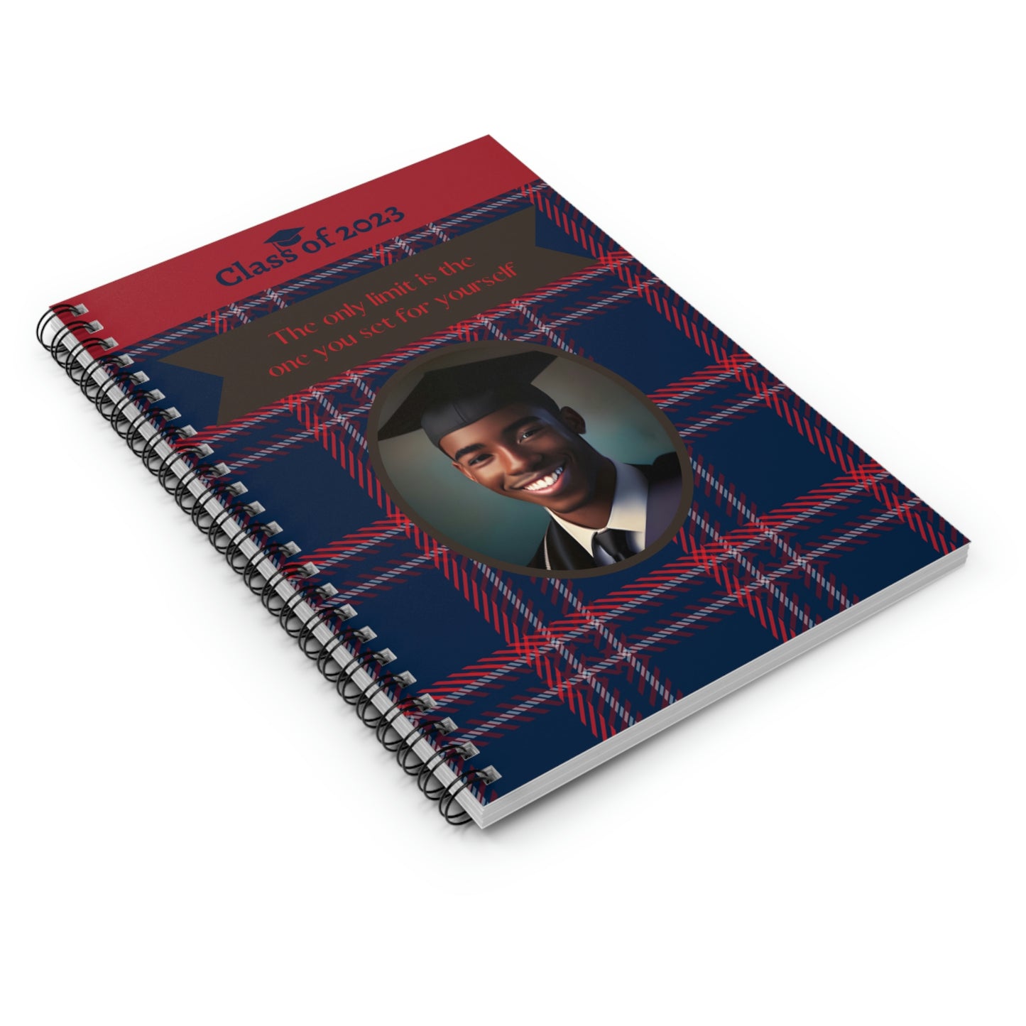 Class of 2023 Graduate Journal - (AA Young Man 2) - Ruled Line
