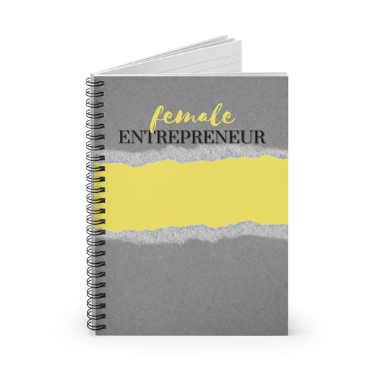 Female Entrepreneur Spiral Notebook - Ruled Line