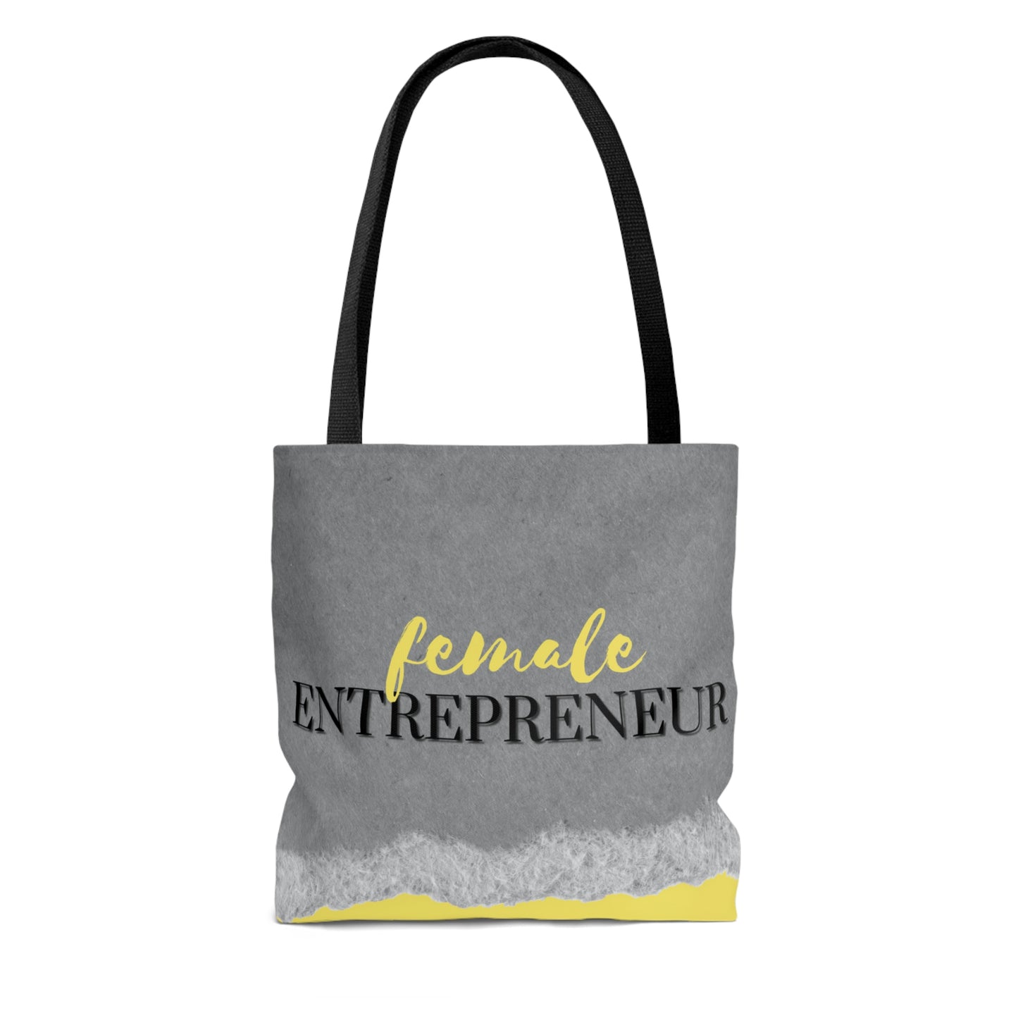 Female Entrepreneur (Yellow and Gray) Tote Bag